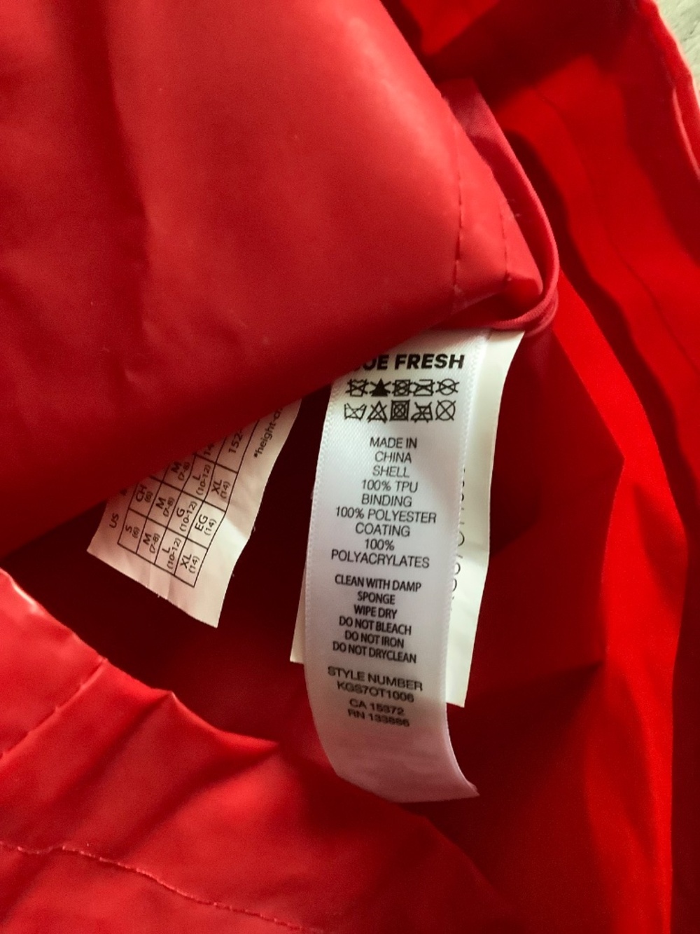 Joe Fresh rain jacket - Picture 4 of 4